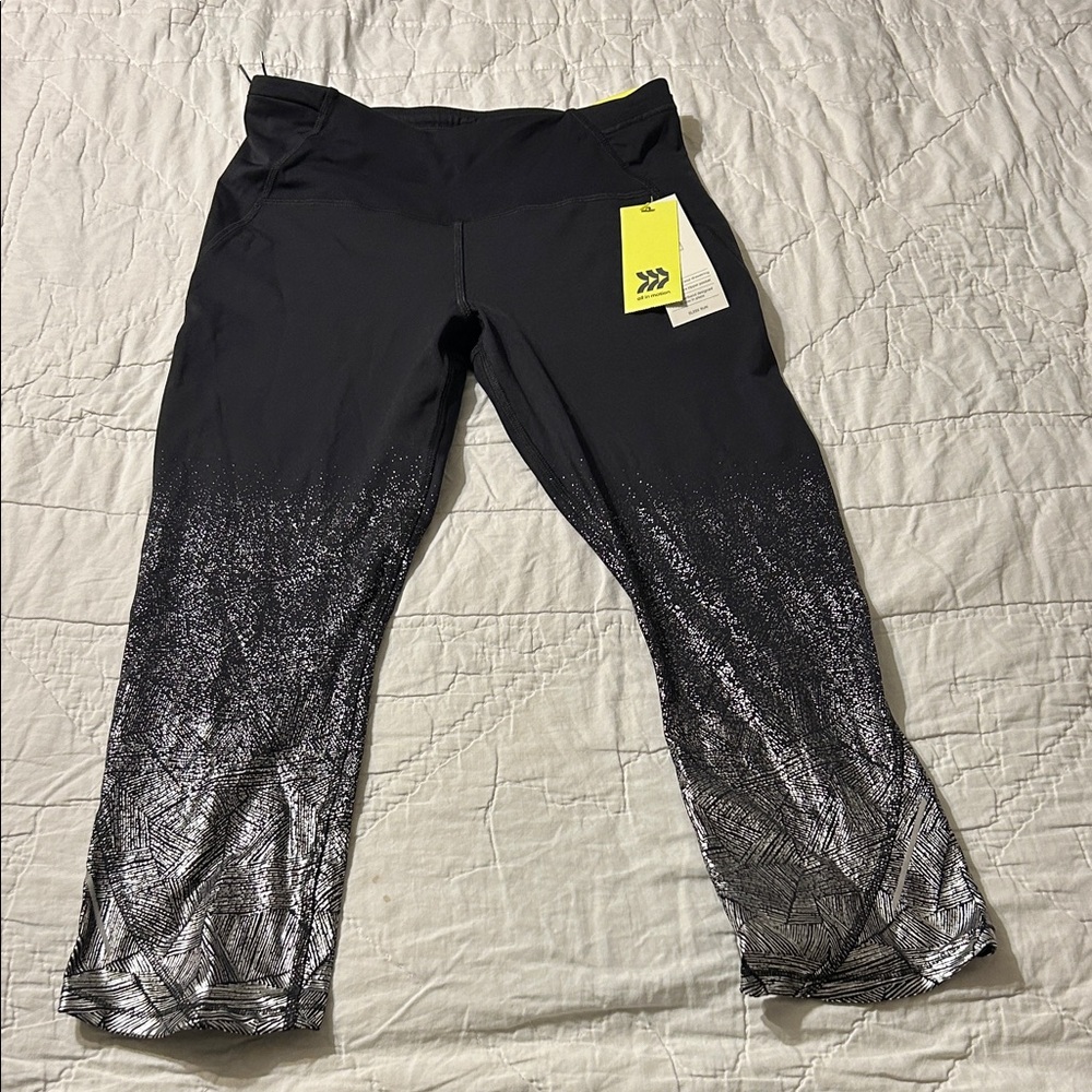 All in Motion Black and White Kids Leggings